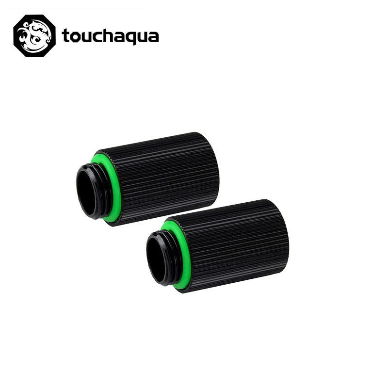 2 uds Bitspower Touchaqua G1/4 "25mm accesorios extensores, accesorio de construcción de refrigeración por agua negro, plateado, blanco - imagen 2