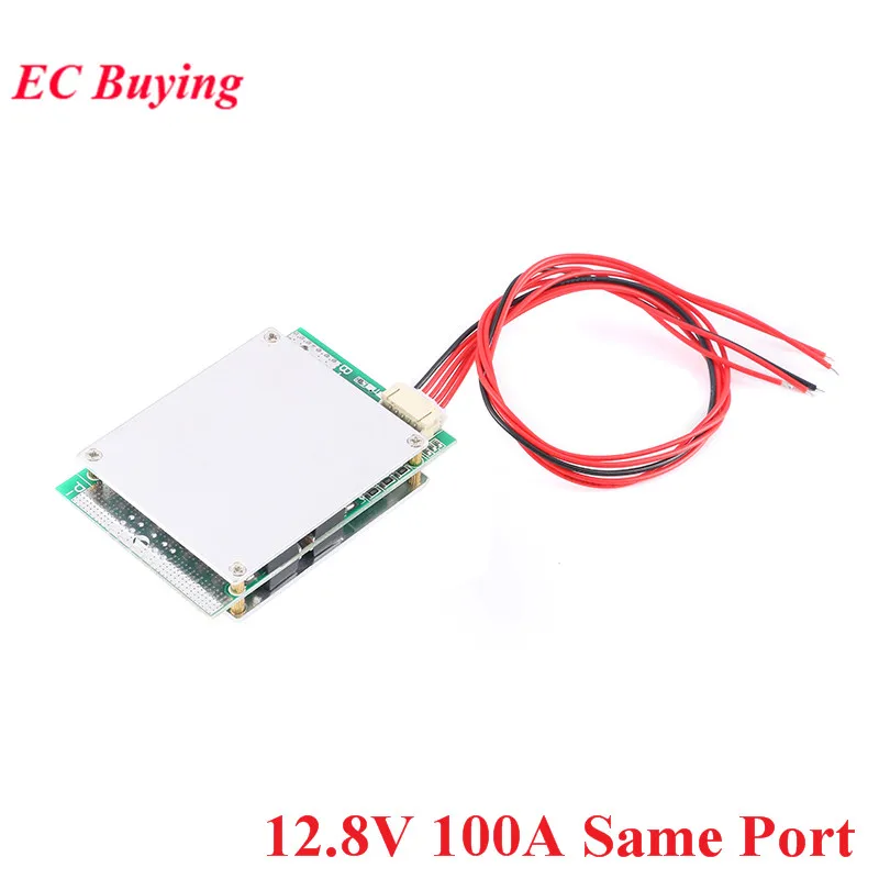 4S 12,8 V 14,8 V 50A 100A Li-ion batería de hierro y litio 18650 Placa de protección cargador módulo de carga BMS Lipo 4 celdas con equilibrio - imagen 3