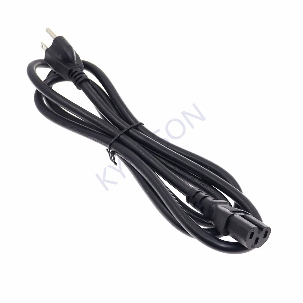 Cable de alimentación NEMA 5-15P a IEC320 C15, adaptador de CA para portátil, Cable de alimentación de plomo 18AWG/14AWG, 3 puntas, EE. UU. - imagen 2