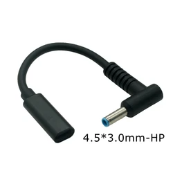 Cable USB-C PD HP 15 cm Carga Rápida Compatible Cargador HP