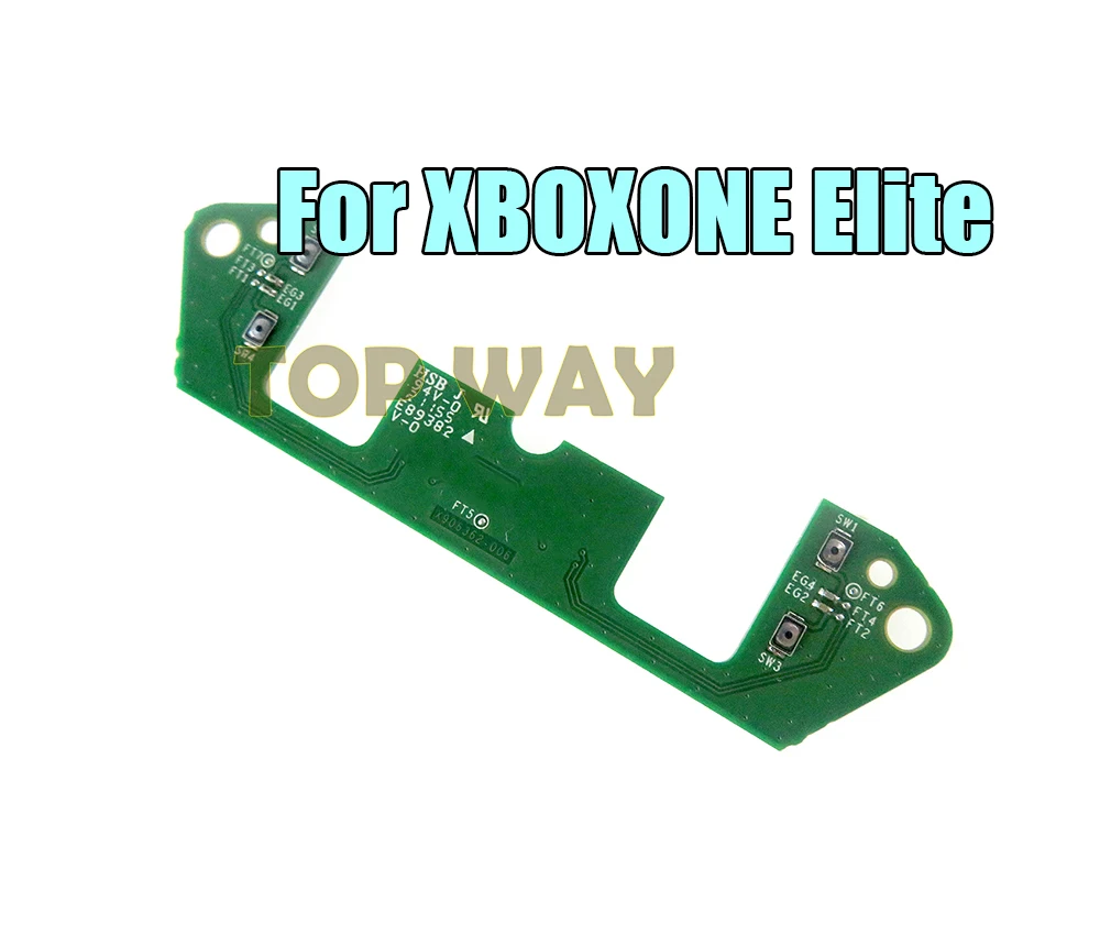 Placa de circuito trasero PCB de 10 Uds., placa de interruptor de paleta de repuesto para Xbox One Elite, placa de interruptor de controlador inalámbrico