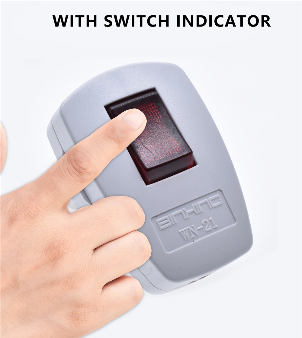 Enchufe Schuko eléctrico macho de la UE con interruptor de encendido/apagado reemplazo recargable AU Reino Unido adaptador europeo convertidor de enchufe de cable de salida de CA - imagen 3
