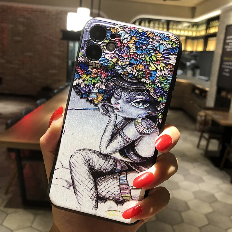 Funda de teléfono en relieve 3D para Xiaomi Redmi Note 9 S, funda de silicona para Xiaomi Redmi Note 9 Pro Note9s 9 s 8T 8 Pro, funda protectora - imagen 3