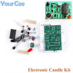 Luces de vela electrónicas analógicas, Control de soplado, simulación Suite, Kit de bricolaje, módulo, temporizador de pantalón, componente electrónico