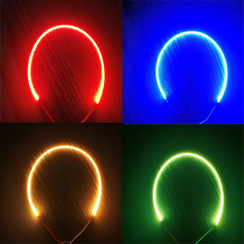 10 Uds. Accesorios de bombilla Edison Retro de 24V filamento de 3V 130mm lámpara incandescente de reparación DIY bombilla de filamento decoración del hogar rojo verde