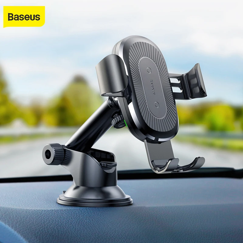 Baseus-cargador inalámbrico QI para coche, soporte de gravedad para iPhone X, Samsung S10, S9, S8, teléfono móvil - imagen 2