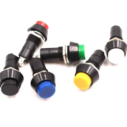 PBS-11A Interruptor Momentáneo 12mm – Botón Redondo 3A 150V