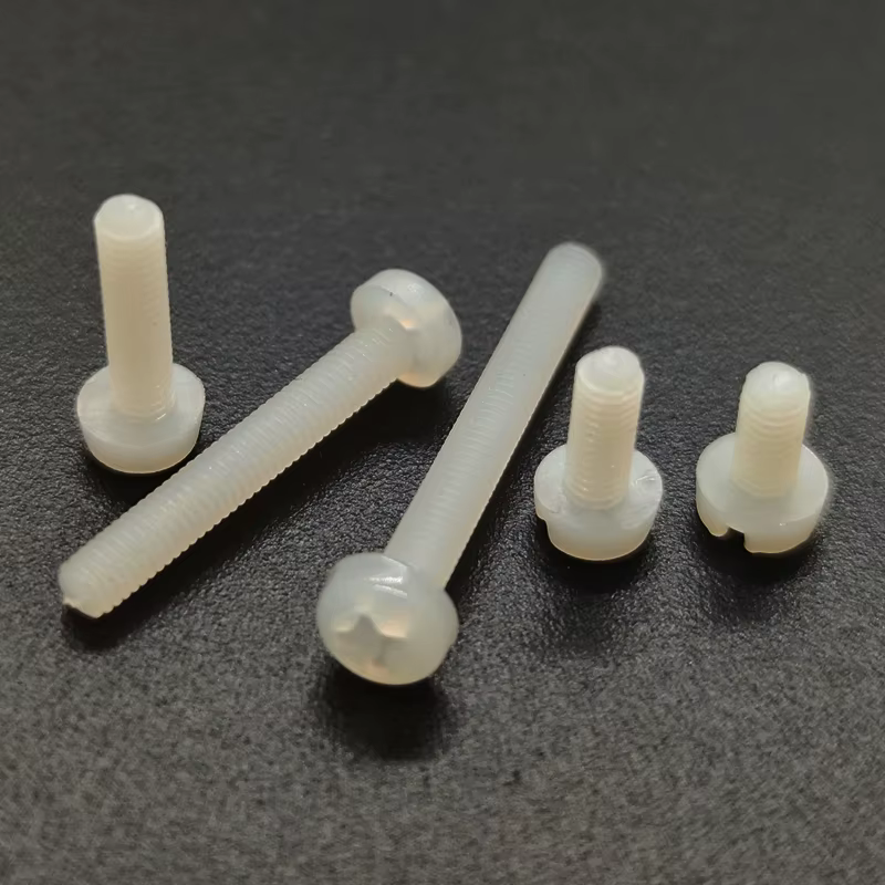 Tornillo Nylon Phillips Blanco Métrico M2-M4 - 50 Piezas
