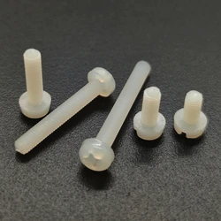 Tornillo Nylon Phillips Blanco Métrico M2-M4 - 50 Piezas