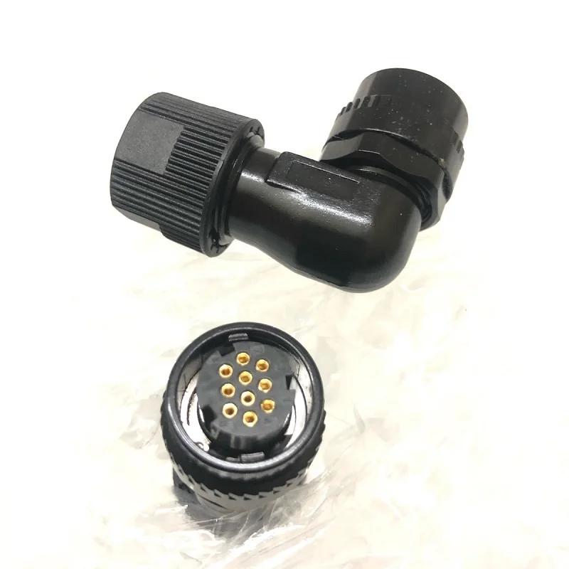 Conector FANUC 10 pines JN2DS10SL2-R codificador enchufe lateral A06B-6114-K200 K213 /S/E A63L-0001-0848/CA CB JN2DS10SL2-R JN1FS10SL10 - imagen 2