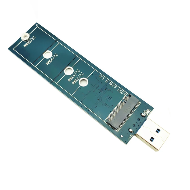 Adaptador de SSD M2 a USB 3,0, convertidor elevador para 2230, 2242, 2260, 2280, B + M, NGFF, M.2, SATA, novedad - imagen 4
