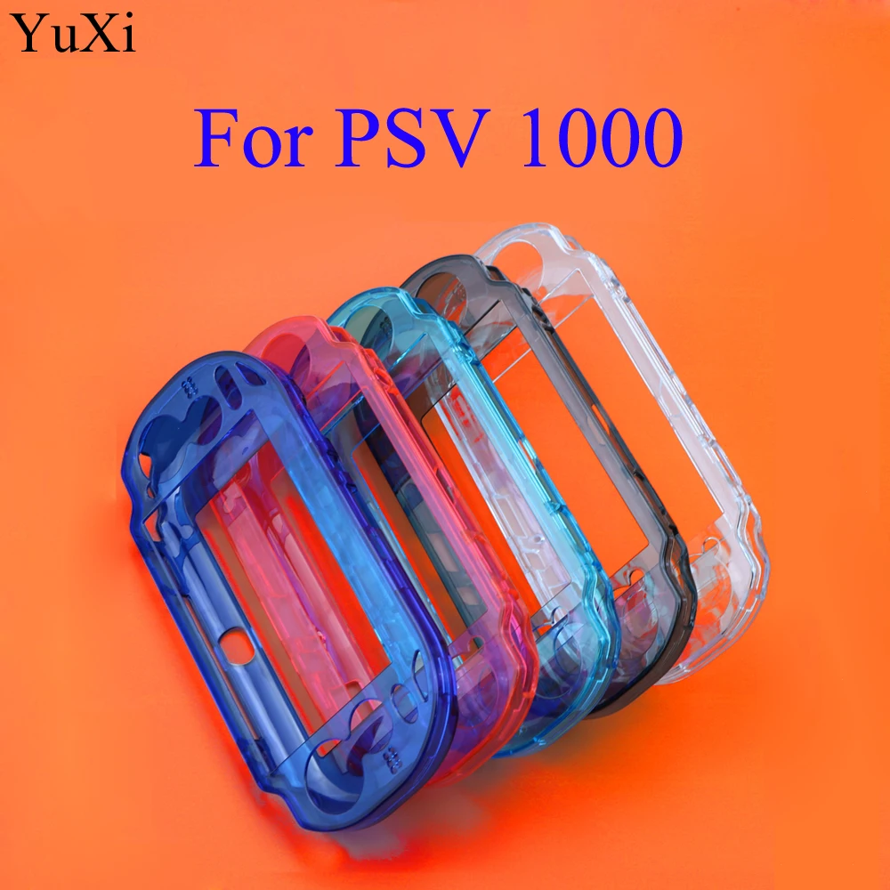 Funda protectora de cristal transparente para PSV 1000, 1 piezas, para PS Vita PSV1000, carcasa de piel dura transparente, reemplazo