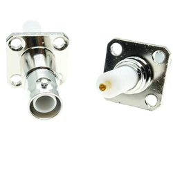 Conector SHV 5000V RP-BNC hembra brida