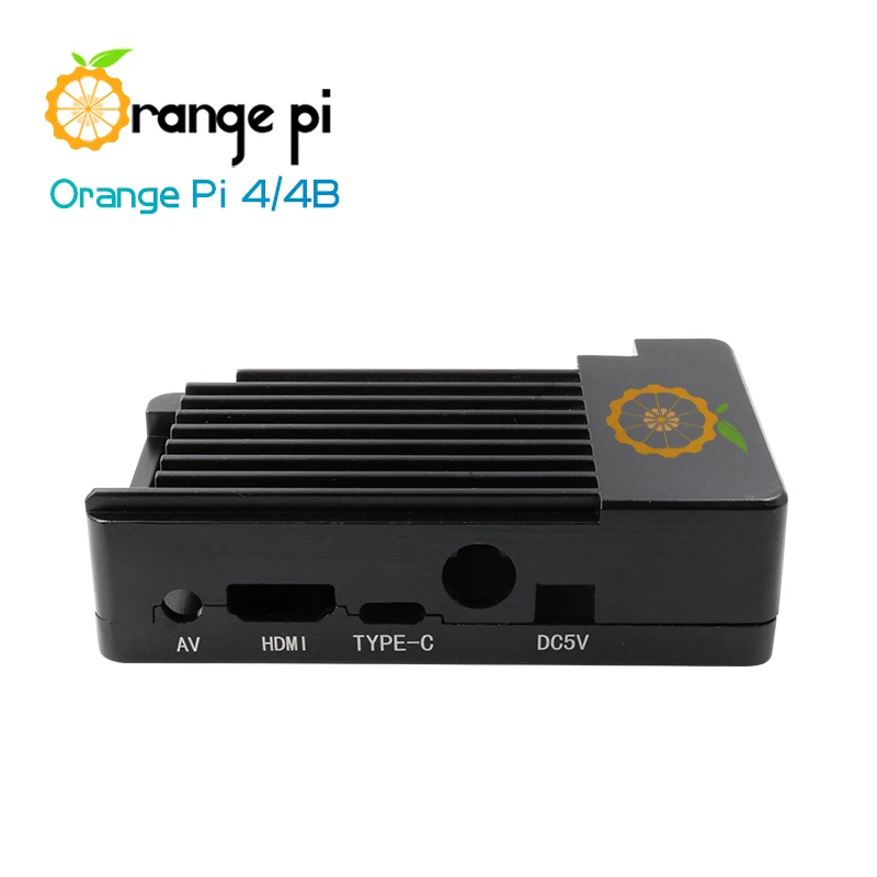 Funda protectora negra de aleación de aluminio Orange Pi + adhesivo conductor térmico, adecuada solo para placas Orange PI4/4B - imagen 3