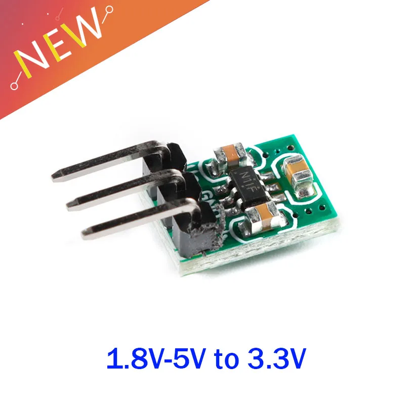 Mini convertidor reductor y elevador de CC 2 en 1, 1,8 V-5V a 3,3 V, Wifi, compatible con Bluetooth, ESP8266, HC-05, CE1101, módulo LED