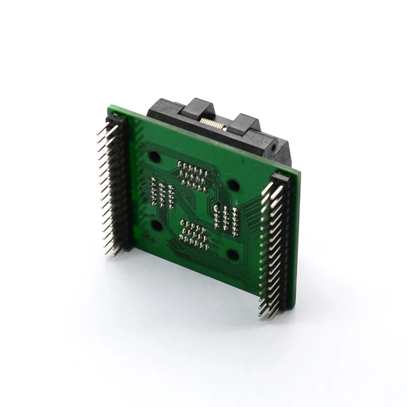 TQFP64 QFP64 LQFP64 a DIP64 Clamshell programador Socket Pitch 0,5mm IC tamaño del cuerpo 10x10mm adaptador de toma de prueba de FPQ-64-0.5-06 - imagen 4