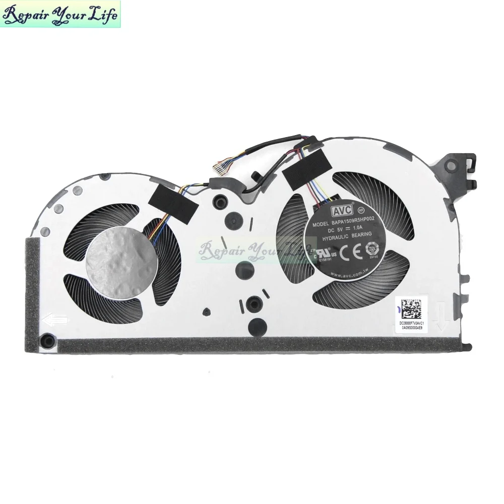 Ventilador de refrigeración de CPU para Lenovo IdeaPad Gaming 3i (15) 3 15ARH05 15IMH05 ventiladores para ordenador portátil radiador enfriador 5F10S13912 5F10S13913 DC 5V nuevo