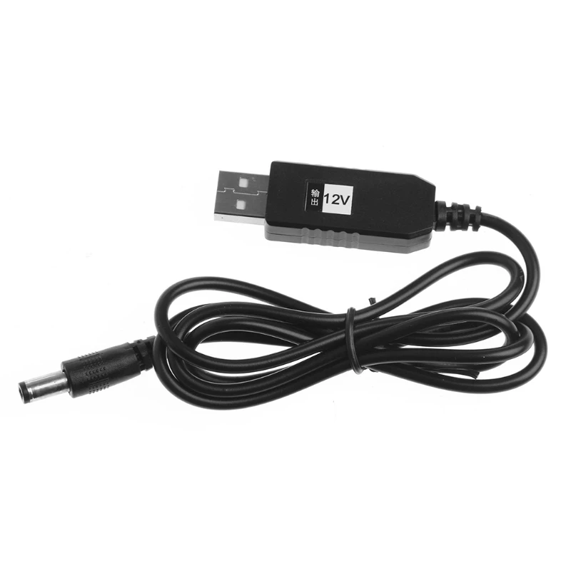 USB DC 5V a DC 12V 2,1mm x 5,5 macho Step-Up Cable Adaptador convertidor para enrutador - imagen 4