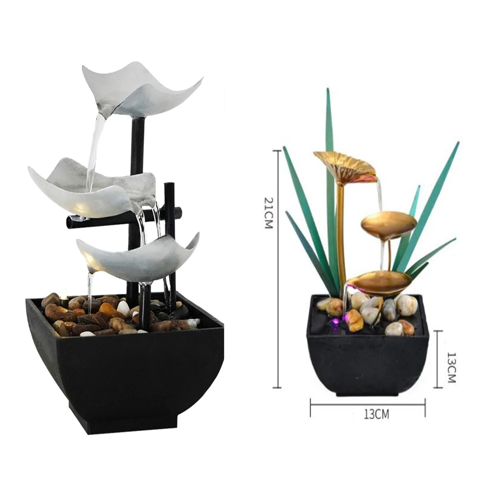 Fuentes minimalistas de escritorio para decoración del hogar y oficina, fuente de agua de sobremesa, cascada fluida para interiores - imagen 5