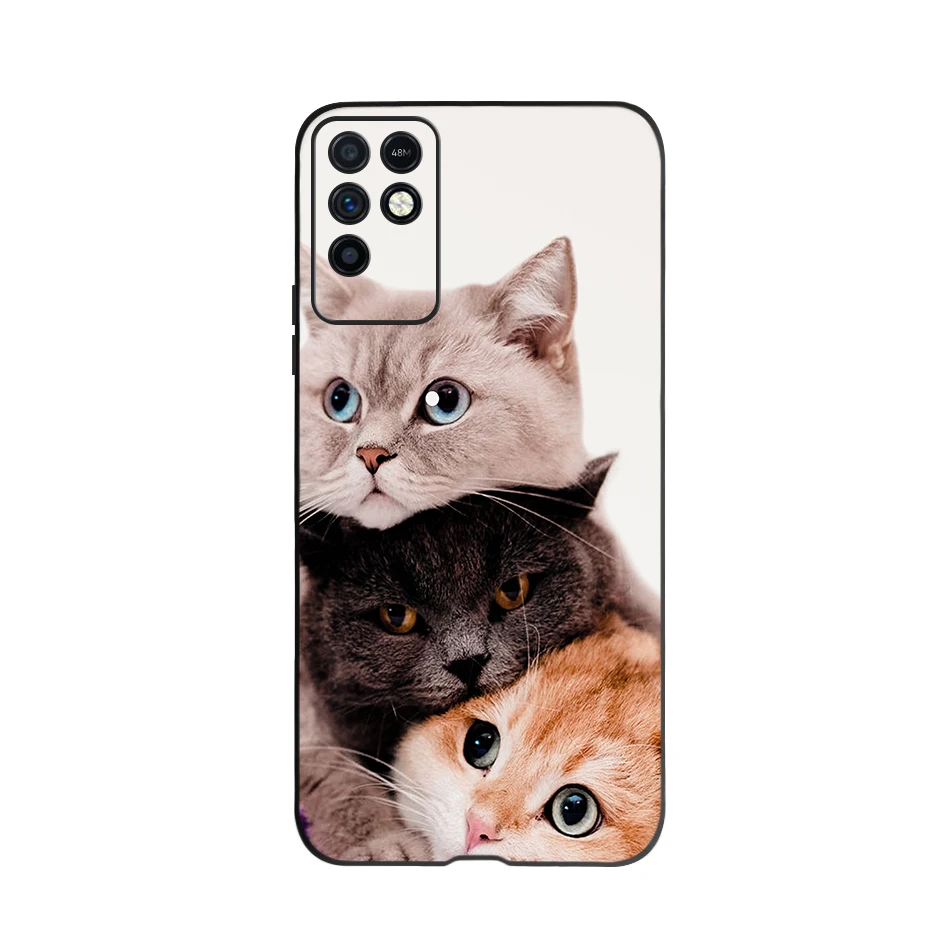Funda de teléfono para Infinix Note 10, carcasa trasera de TPU de silicona suave de 6,95 pulgadas para Infinix Note 10 X693, Coque, Fundas de animales bonitos, parachoques - imagen 2