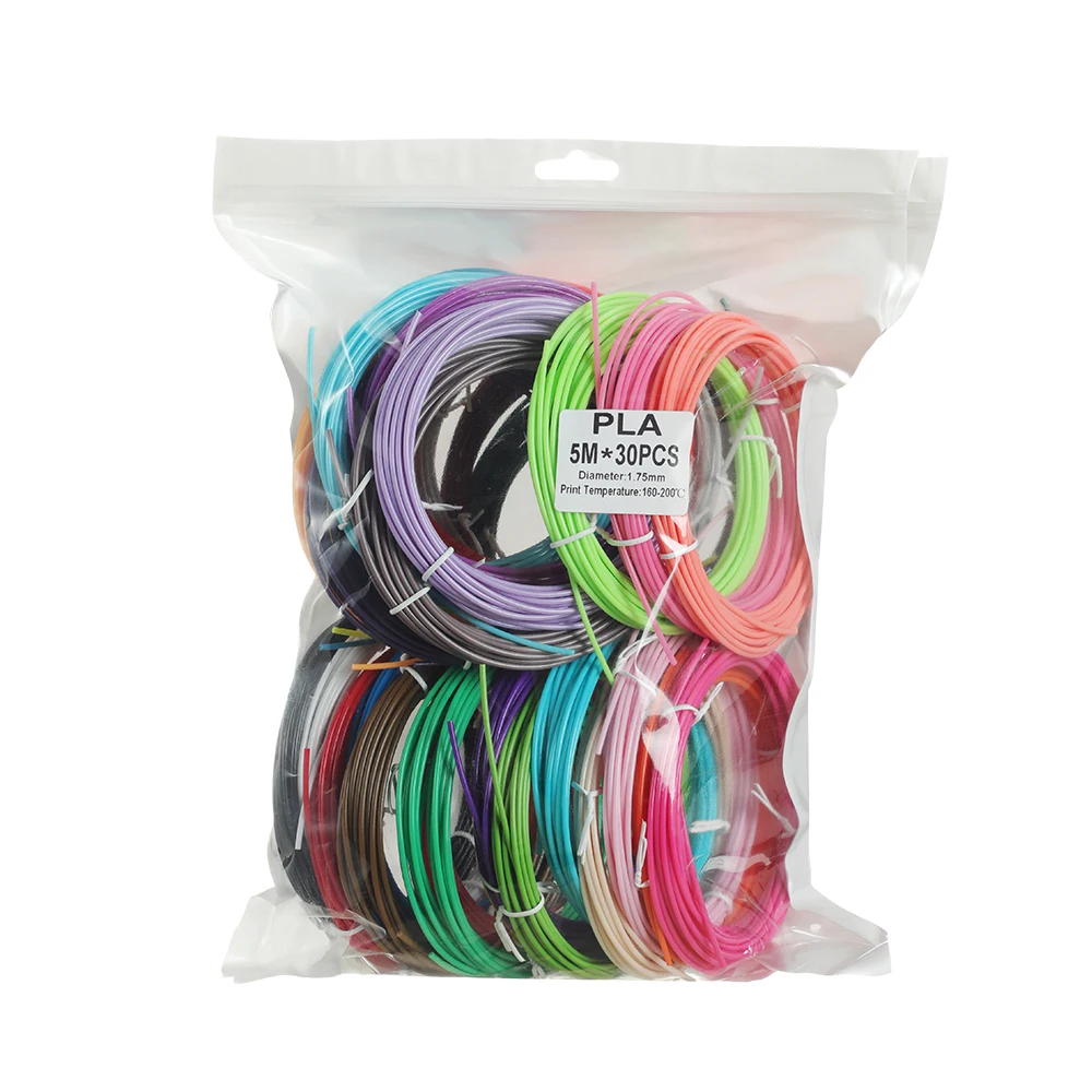 XCR-filamento de bolígrafo 3D PLA/PCL, 10/20/30 rollos de 5M de diámetro, 50M, 100M, 150M, materiales plásticos de impresión 3D, 1,75mm para bolígrafo de impresora 3D - imagen 4