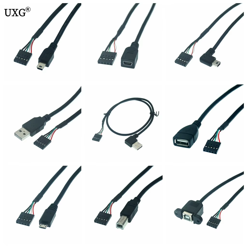 Cable Dupont 5 Pines a Micro USB Macho - Extensor Placa Base - imagen 2