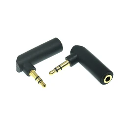 Adaptador 3,5 mm estéreo para auriculares 90° macho a hembra
