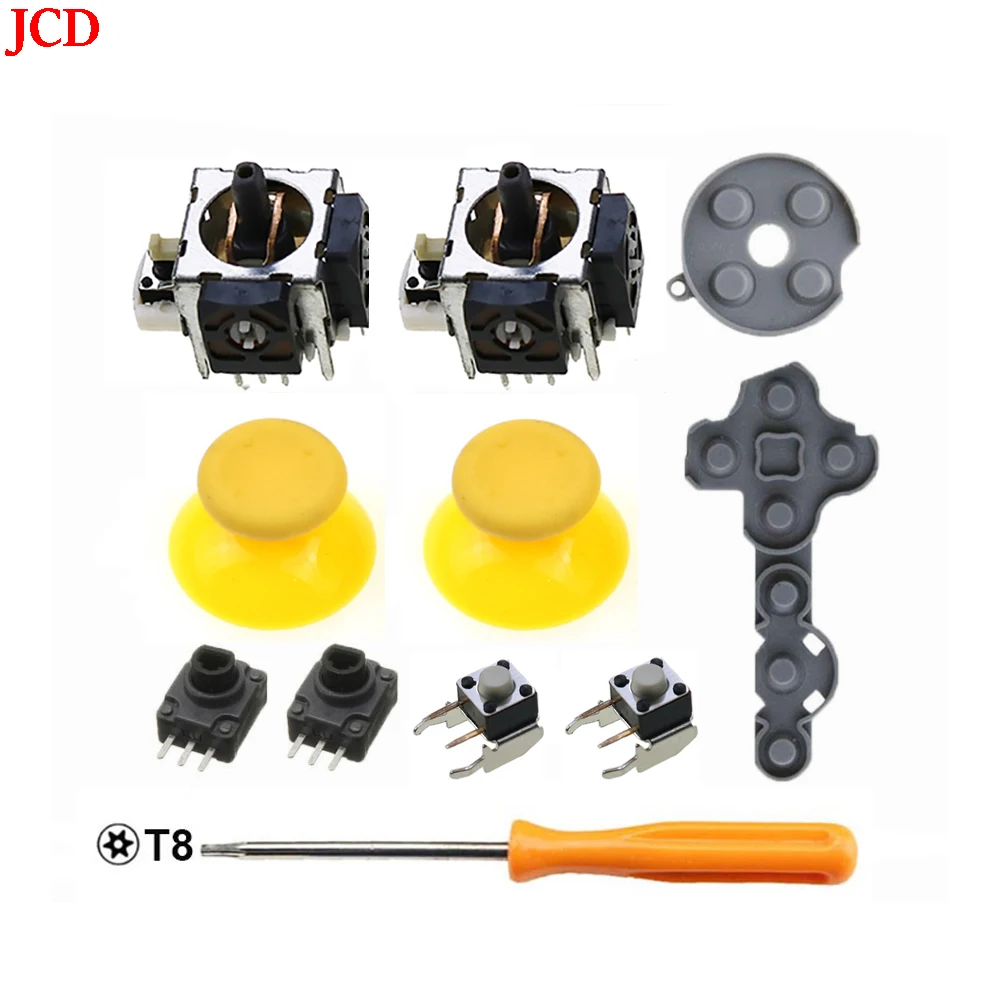 JCD 11 en 1 para Microsoft Xbox 360 controlador potenciómetros de Sensor de palo analógico + empuñaduras de pulgar LT RT botones de interruptor de disparo - imagen 4