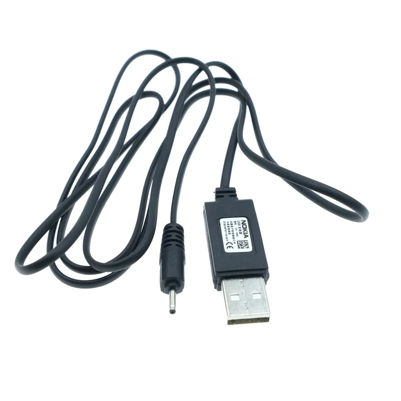 Cable de carga USB de 2mm de diámetro exterior de Pin pequeño, Cable de plomo a USB para Nokia 7360, N71, 6288, E72, alta velocidad, 1,3 m - imagen 5