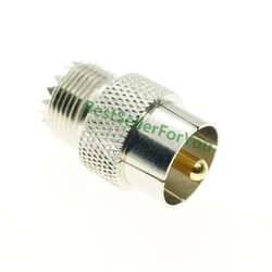 Adaptador PL259 Macho a SO239 Hembra Push-On UHF