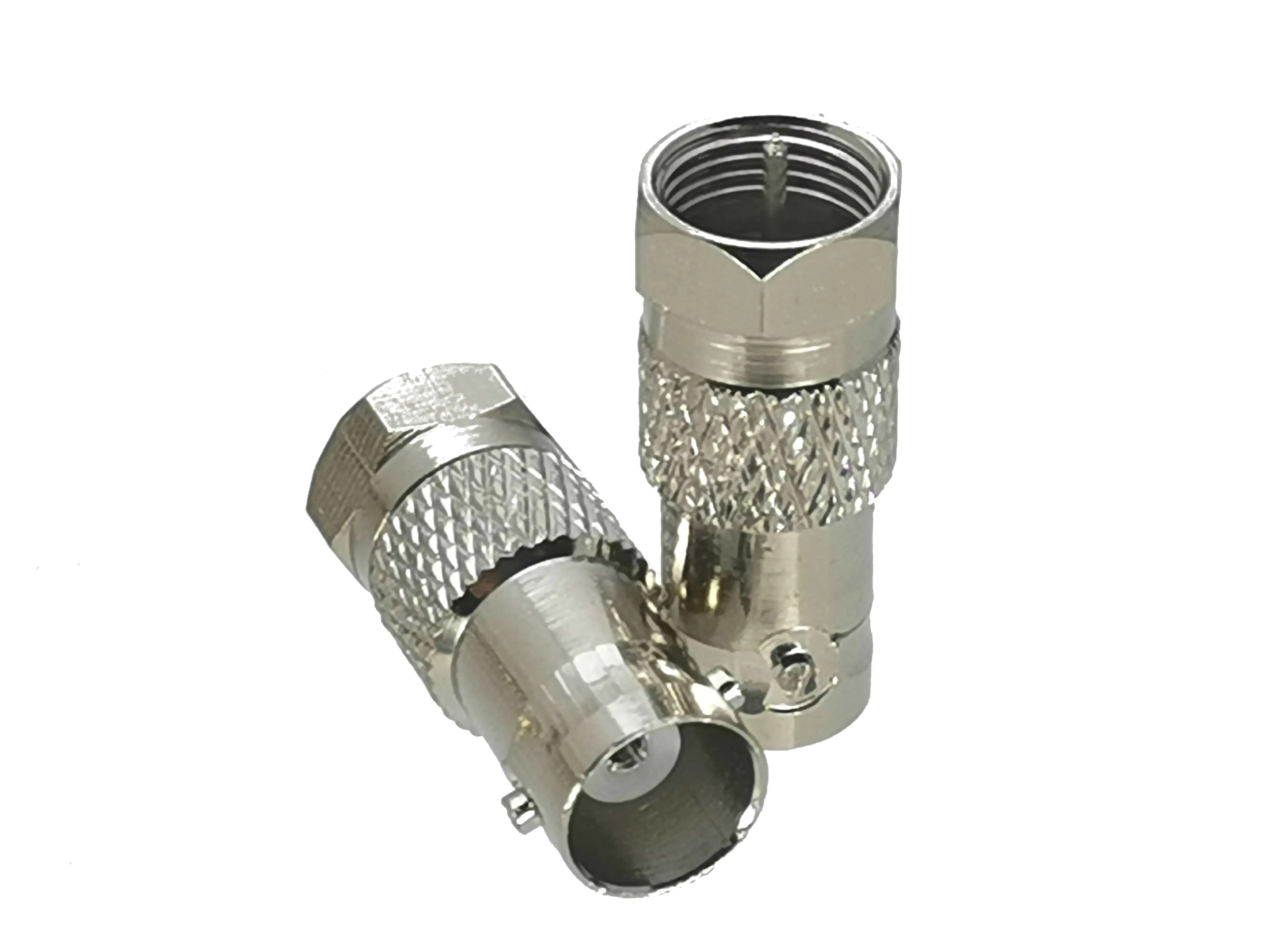 Adaptador F a BNC – coaxial RF 50 ohm – latón - imagen 5