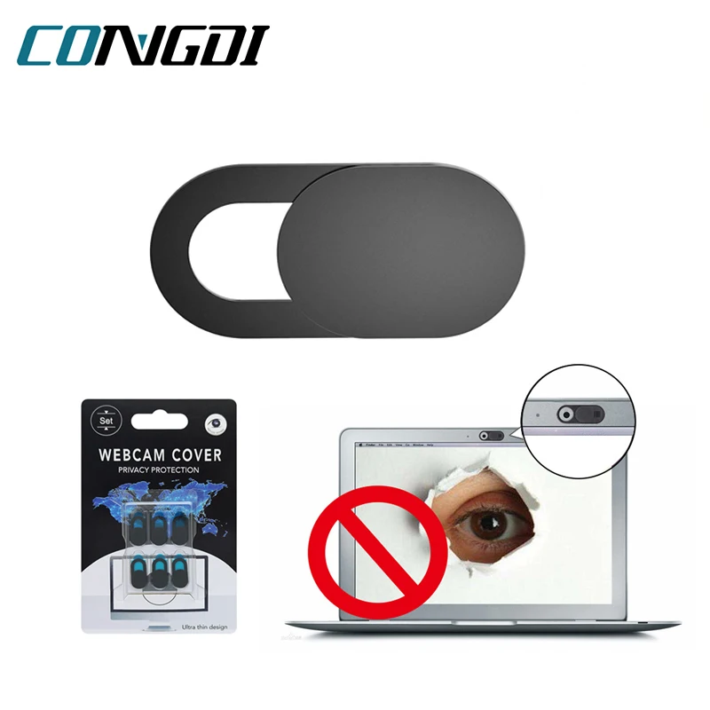 Cubierta de cámara web, deslizador de obturador, cubierta de cámara de plástico, bloqueador de lente Universal para iPad, tableta, portátil, lente de teléfono móvil, pegatina de privacidad