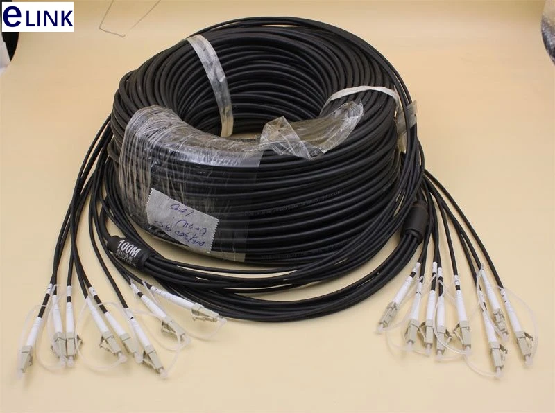 Cable de fibra óptica TPU de 3M y 8 núcleos, 5mm, resistente al agua, parche blindado multimodo LC SC FC, para exteriores, FTTA jumper 8C, 5,0 MM