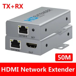 Extensor HDMI 1080p 50 m Cat 6 con PoE – Transmisión Full HD