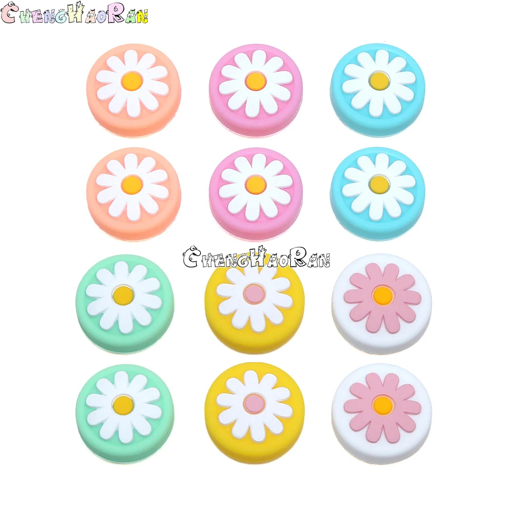 Empuñadura de pulgar con forma de Margarita para controlador de interruptor, cubierta de palanca de pulgar, tapas de Joystick para controlador Joycon, 4 Uds. - imagen 5
