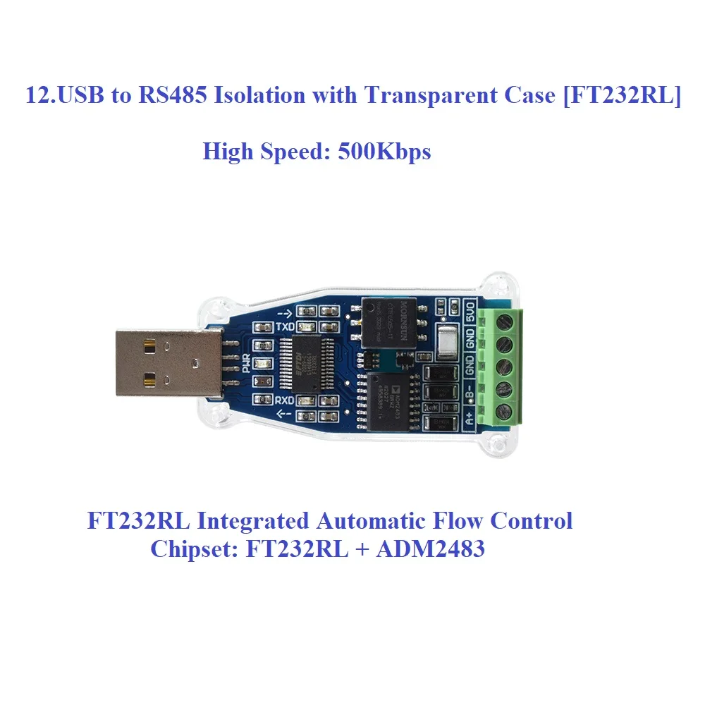 Adaptador USB RS485 RS422 – Chip FT232 - imagen 5
