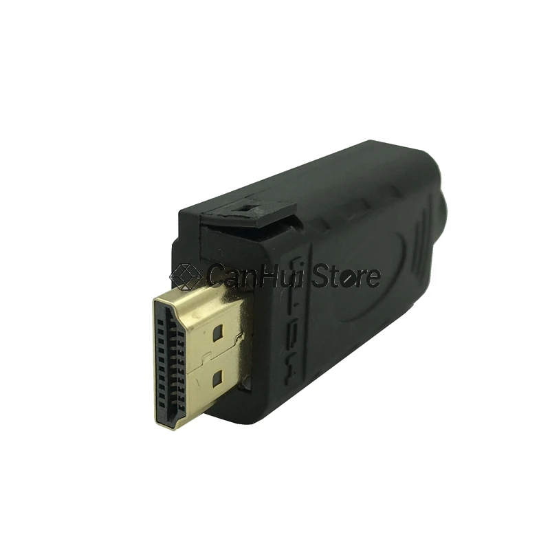 1 Uds HDMI macho 19P terminales de ruptura conector sin soldadura con cubierta negra - imagen 4