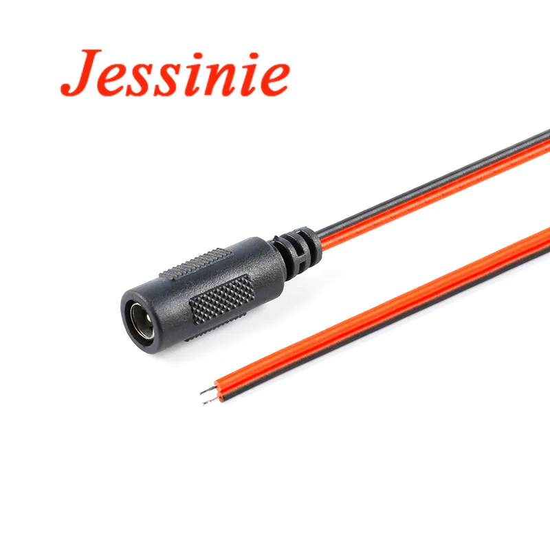 Cable de alimentación de CC macho y hembra, 5,5x2,1mm, 5,5x2,1, 12V, adaptador de enchufe, Cable de línea 10A, 18AWG, 30CM, 100CM, 1M, 0,75/0,3, cuadrado - imagen 4