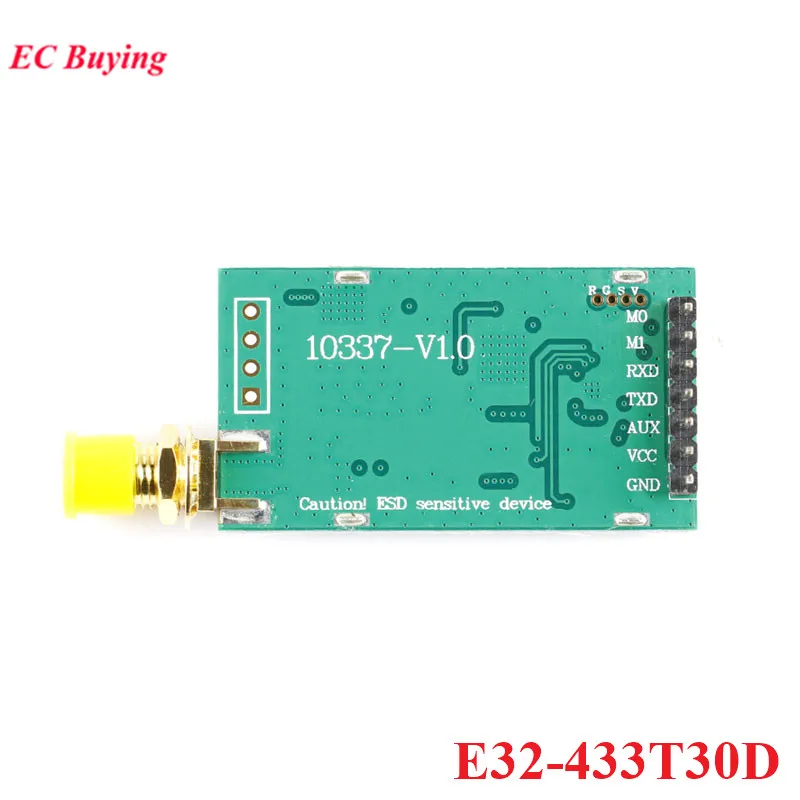 E32-433T20DC E32-433T30D SX1278 LoRa Módulo inalámbrico RF 433MHZ UART 100mW Puerto serie TX RX Módulo SMA-K interfaz de antena - imagen 3