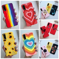 Funda Silicona Vivo Y12s – Carcasa TPU Suave Amor Flor