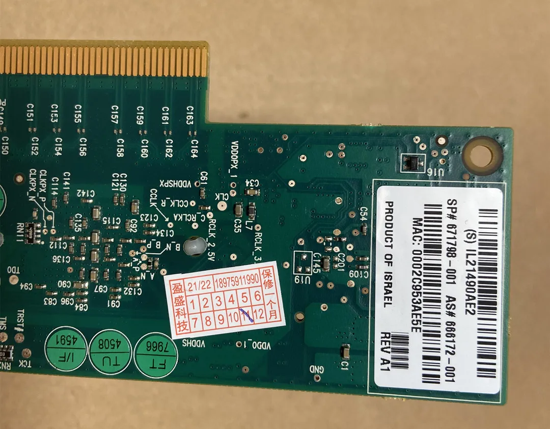 MNPA19-XTR TARJETA DE RED MELLANOX CONNECTX-2 PCIe X8 10Gbe SFP+ de 10 GB 671798 -001 - imagen 3