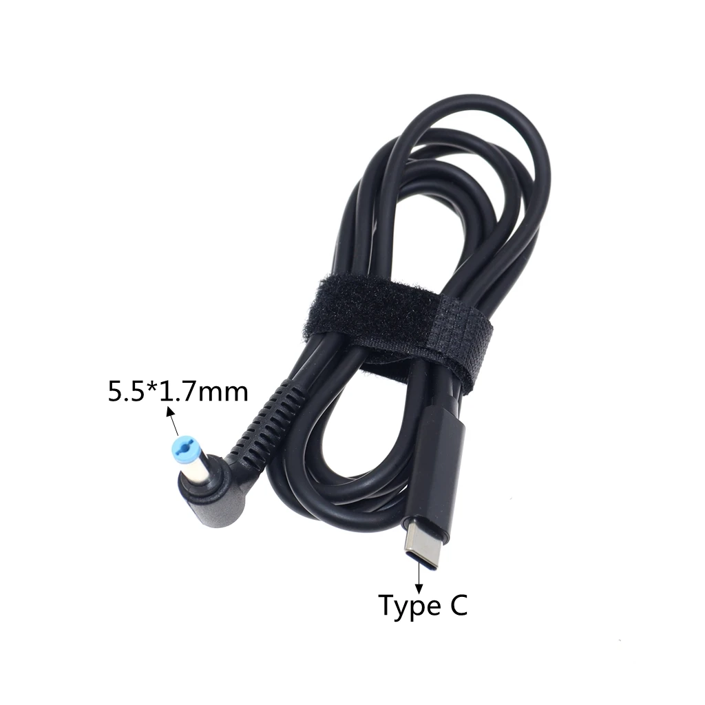 DC 5,5x1,7mm fuente de alimentación conector convertidor Cable 19V USB tipo C PD Cable de carga para Acer Aspire adaptador de ordenador portátil