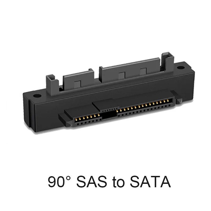 OULLX-Adaptador de ángulo recto para placa base, convertidor de SFF-8482 profesional SAS a SATA de 180 grados, 90 grados - imagen 4
