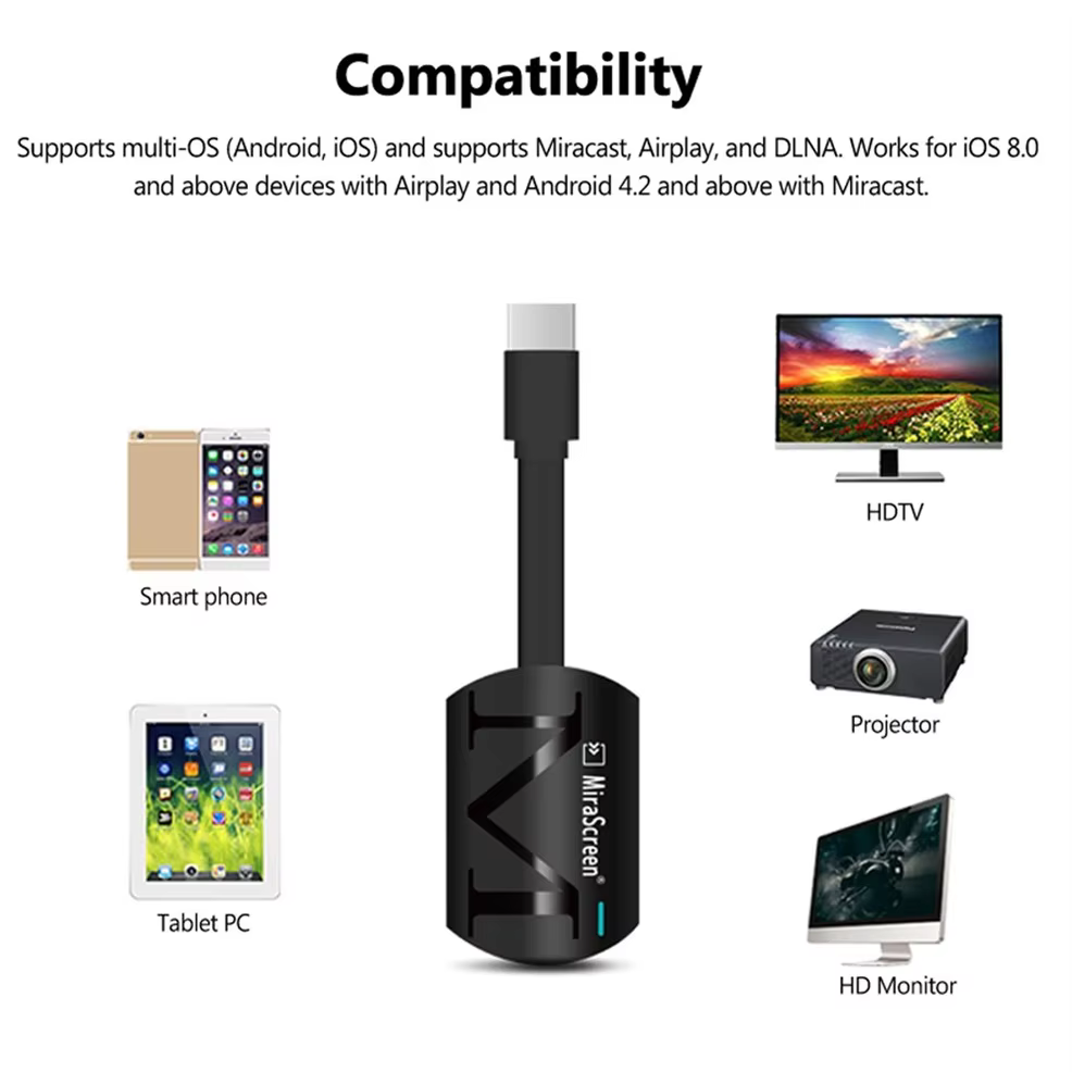 Duplicar Pantalla con Dongle HDMI Miracast AirPlay para TV Inalambrico - imagen 3