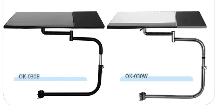OK330 OK331-teclado cuadrado multifuncional de movimiento completo, soporte de escritorio para portátil, acero inoxidable, 20kg + pinza para silla, alfombrilla para ratón - imagen 5