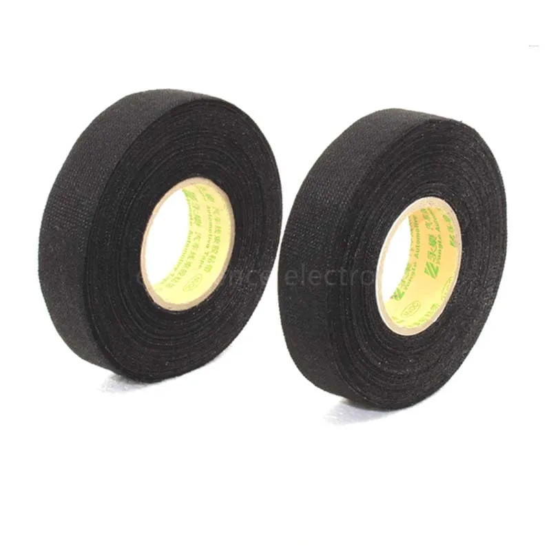 Cinta de tela adhesiva resistente al calor para coche, arnés de Cable automático, protección de telar de cableado, ancho 9/19/25/32MM, longitud 15M, 1 unidad - imagen 3