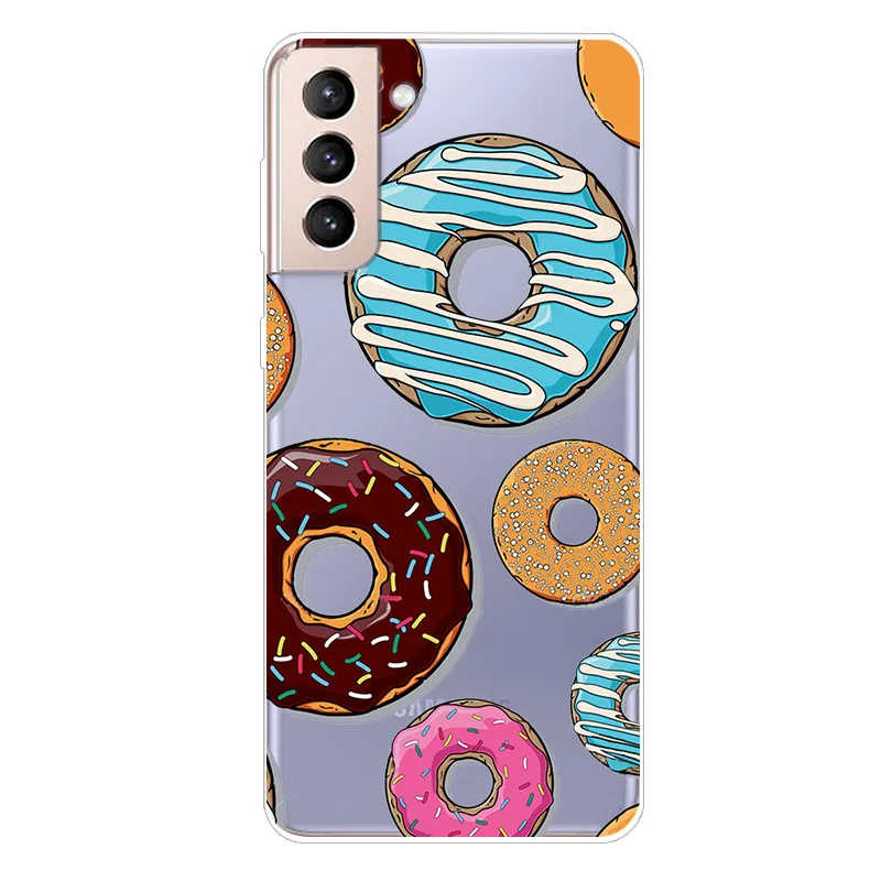 Funda transparente de silicona TPU para Samsung Galaxy S21 FE Ultra Plus 5G, carcasa suave de dibujos animados para Samsung S21FE 5G S 21 - imagen 5