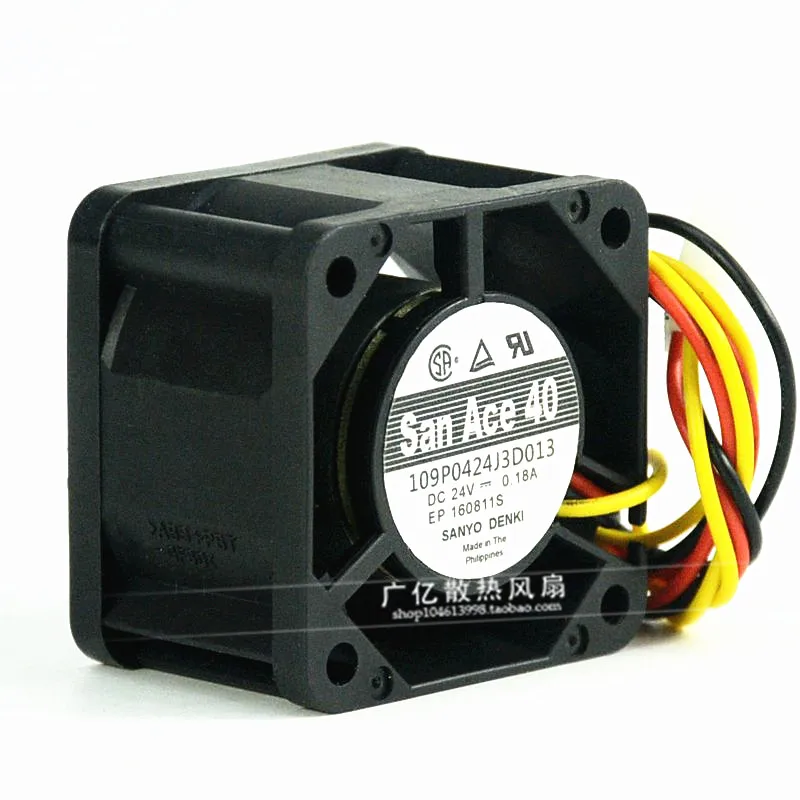 SanAce-ventilador de refrigeración con inversor de detección, 40 109P0424J3D013, 24V, 0.18A, 4CM, 4028, 3 cables, nuevo y original - imagen 2