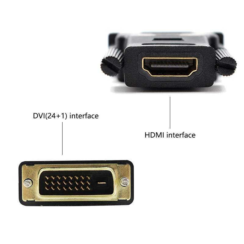 Conector adaptador DVI a HDMI bidireccional HDMI a DVI DVI D 24 + 1 macho a HDMI hembra 1080P convertidor de conector para proyector - imagen 4