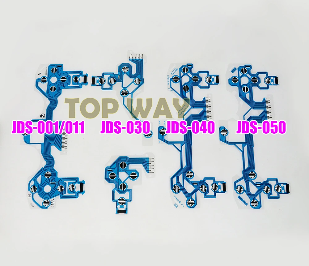 200 Uds JDS JDM 001 030 040 050 placa de circuito de cinta de botones para PS4 Pro controlador delgado película conductora teclado flex - imagen 3